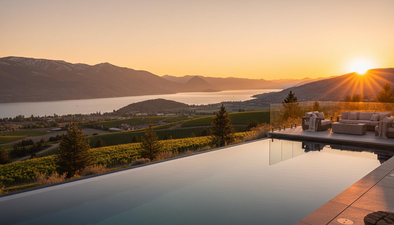 Hot tub with fire pit and outdoor living space