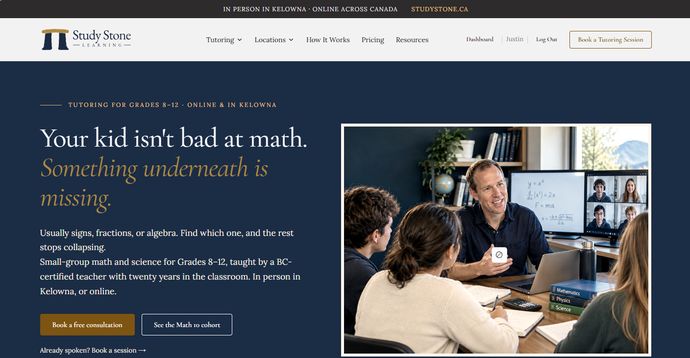 Study Stone Learning Website